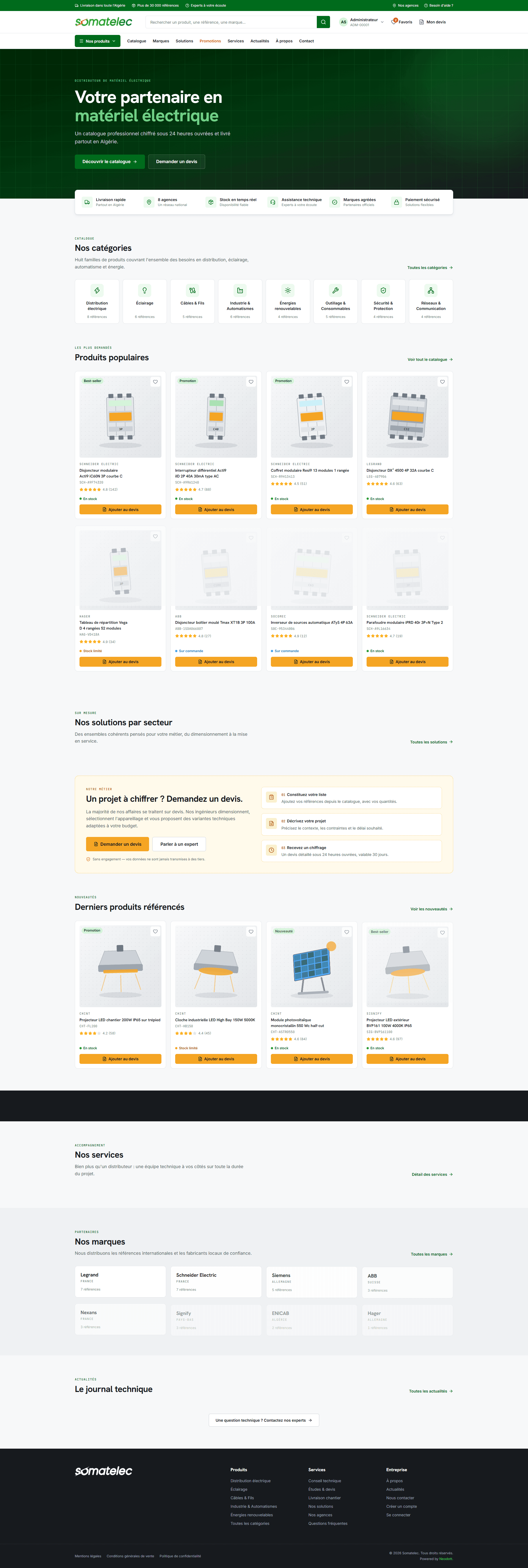 Somatelec — Electrical Equipment & Quote Platform
